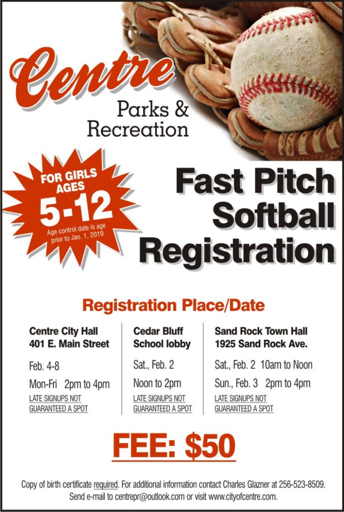 SOFTBALL SIGNUP QTR 1 28 19